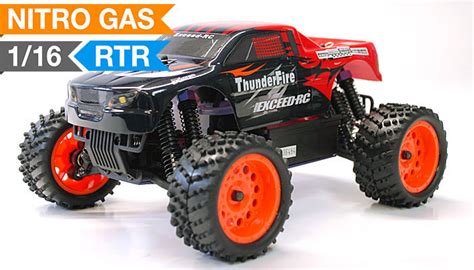 The easiest way to turn off your nitro rc car is to use the back end of a hammer, screwdriver, or any other blunt object and press it against the flywheel. Exceed RC 1/16 2.4Ghz ThunderFire Nitro Gas Powered RTR Off Road Truck RC Remote Control Truck ...