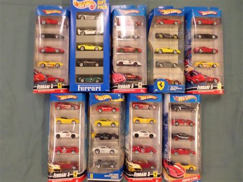 Lot Of 9 Hot Wheels Ferrari 5 Packs 45 Total Cars 1820764749