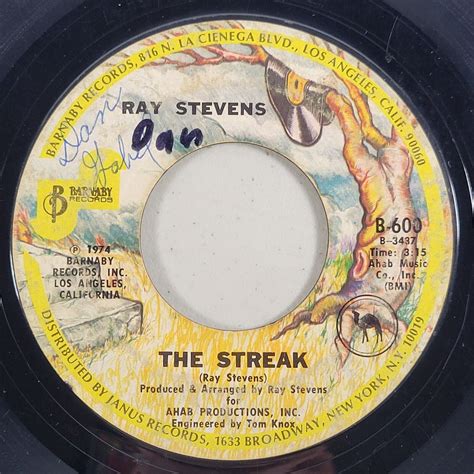 ray stevens 45 vinyl record the streak you ve got the music inside 1974 vinyl records