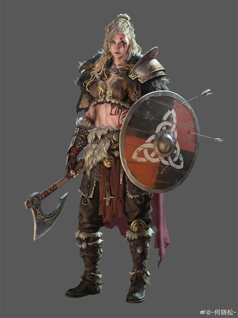 Old Work He Xiaosong Viking Character Concept Art Characters