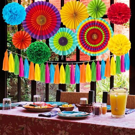Fiesta Party Supplies Mexican Party Decorations Paper Fans Party