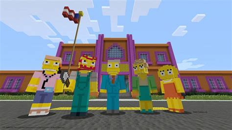 Minecraft The Simpsons Skin Pack In Arrivo Anche Su Playstation Fastweb
