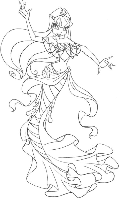 Magic Winx Coloring Pages Mermaid Coloring Pages Princess Coloring