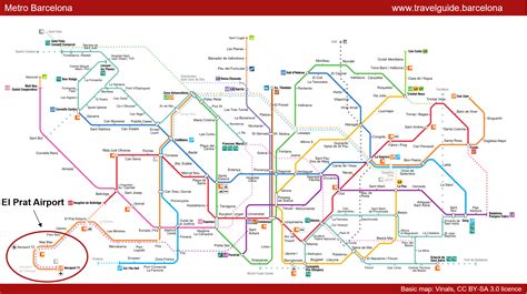 Metro Map Plan Barcelona Public Transport