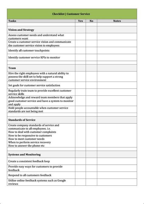 Quality Control Checklist Template Checklists Ensure Quality At All Times