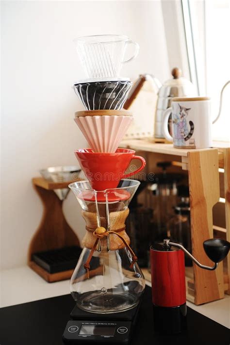 Coffee Tower Of Pour Over Drippers Alternative Manual Brewing Methods