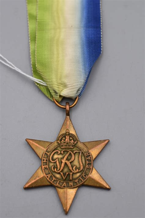 British Ww2 Atlantic Star Medal With Original Ribbon