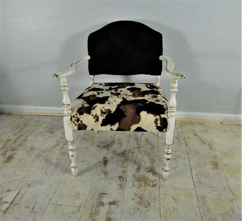 Shop wayfair for the best cow print desk chair. My eBay Active | Printed accent chairs, Cowhide print ...