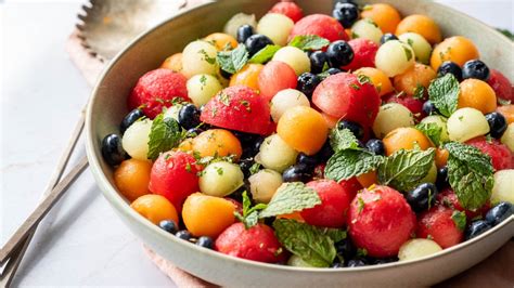 Mint And Melon Fruit Salad Recipe