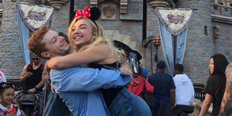 Peyton List Cameron Monaghan Hold Hands While Out At Disneyland Pics Cameron Monaghan