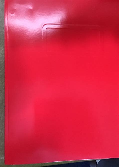 2 Pocket Paper Folder With Prongs Red Pallex