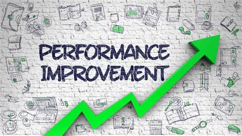 Performance Improvement Drawn On Brick Wall Stock Image Everypixel