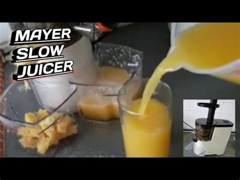 Biarkan sehingga berbuih dan setelah itu masukkan susu. Mayer slow juicer |||Cara mudah bikin juss buah - YouTube