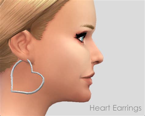 Heart Earrings By Vampire Aninyosaloh At Mod The Sims Sims 4 Updates