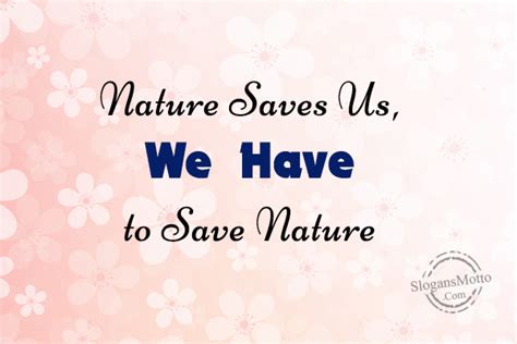 Preserving Natural Resources Slogans