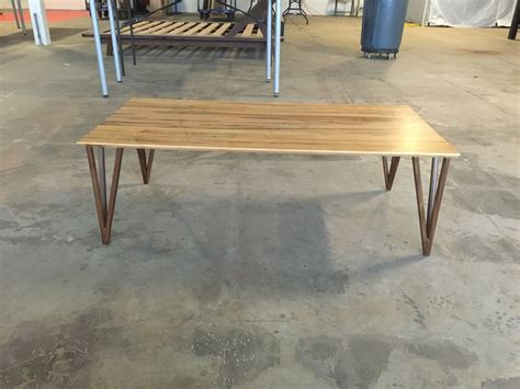 Buy Hand Crafted Mid Century Coffee Table With Wooden Hairpin Legs
