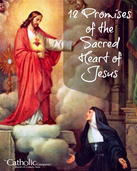 The 12 Promises Of The Sacred Heart Of Jesus Sacred Heart Catholic