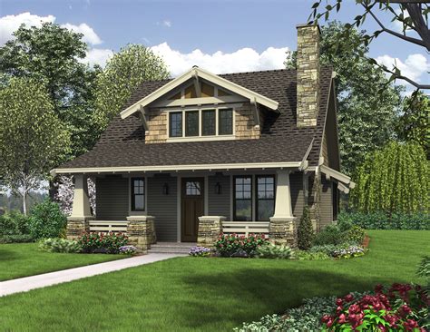 Plan 69541am Bungalow With Open Floor Plan And Loft Bungalow Style