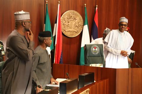 Buhari Ministers Hold Valedictory Fec Meeting Premium Times Nigeria