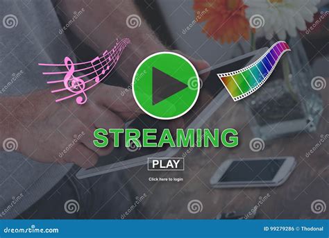 Concept Of Music And Video Streaming Stock Photo Image Of Technology
