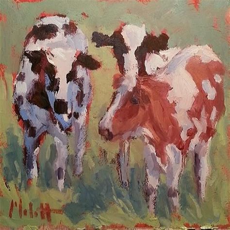 Daily Paintworks Cow Painting Impressionism Farm Life Original