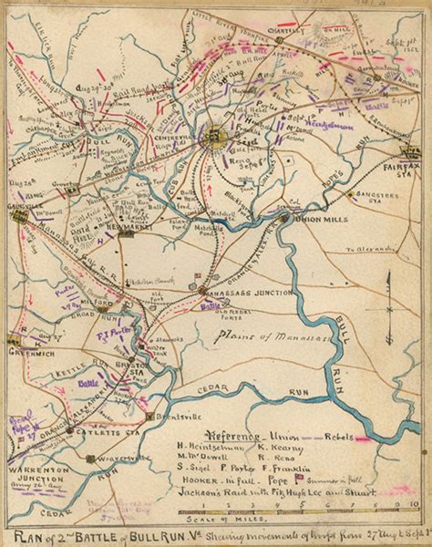 Capital Union And Confederate Map