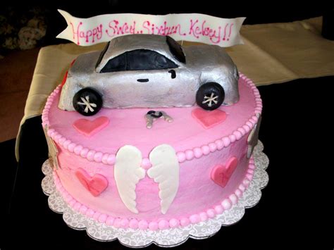 Sweet Sixteen Car Cake