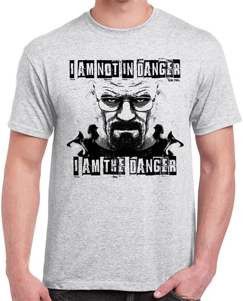 I Am Danger Breaking Bad Style Tshirt Mens Funny Sayings T Shirts Ash