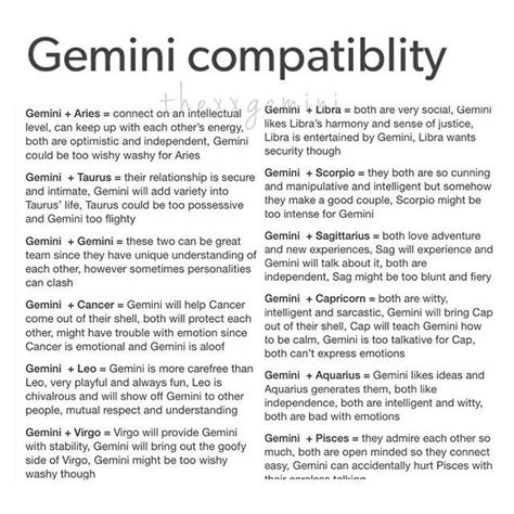 When the airy gemini and watery cancer fall for each other romantically, their relationship may have some ripples and rough stages but soon it will be a peaceful association especially in case of gemini woman and cancer man. Good thing to keep in mind. Might be all bs, but zodiac ...