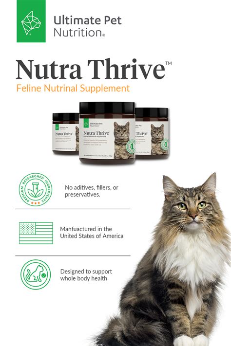 😼 here are some tips on which foods are good for your kitty and which aren't. Nutra Thrive Cat - Ultimate Pet Nutrition in 2020 | Animal ...