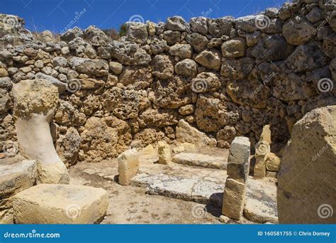 Ggantija Temples On The Island Of Gozo Stock Image Image Of Cities