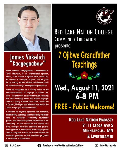 Red Lake Nation College Community Education 7 Ojibwe