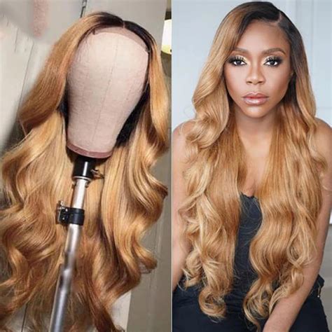 Ombre Honey Blonde X Lace Front Wig Body Wave Human Hair Wig X