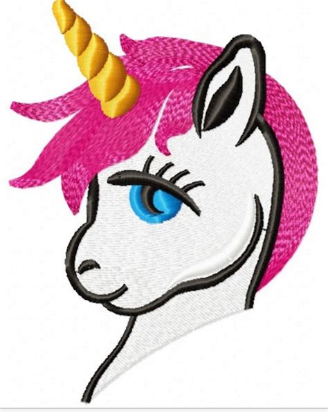 Unicorn Embroidery Machine Embroidery Design Instant Download Etsy Uk