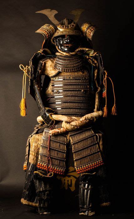 yoroi cast iron silk japans samurai armor otari black catawiki