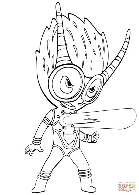 1.1 your favorite characters in this coloring page. Firefly Villain from PJ Masks coloring page | Free ...