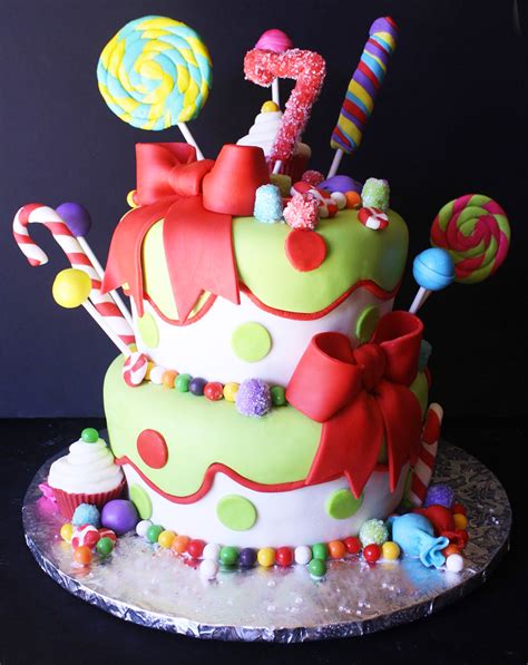 Birthday cake with name edit online. Lollipop Candies Kids Party Cake - Beautiful wedding cakes ...