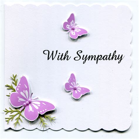 Stamps And Paper Sympathy Card