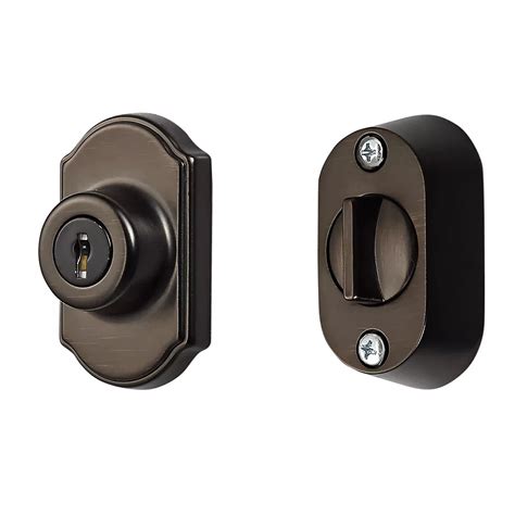 Ideal Security Oil Rubbed Bronze Storm Door Keyed Deadbolt The Home