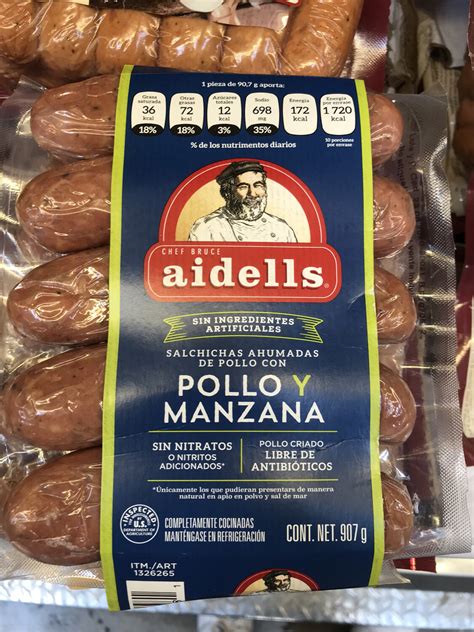 How long would it take to burn off 160 calories of costco chef bruce aidells, chicken & apple sausage? Aidells Apple & Chicken Sausages (907g)