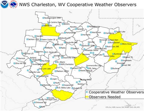 Become a weather spotter and/or observer for NWS Charleston, WV