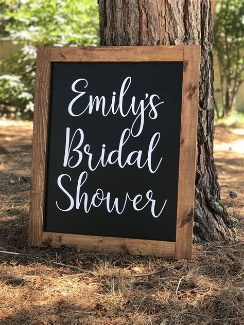 Bridal Shower Chalkboard Shower The Bride Custom Etsy Custom