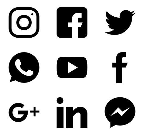 Social Media Icons Vector Png At Collection Of Social