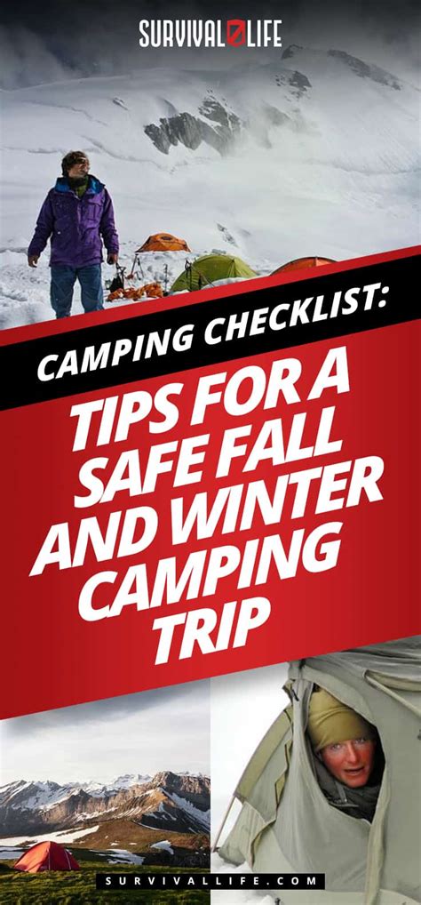 Camping Checklist Tips For A Safe Fall And Winter Camping Trip