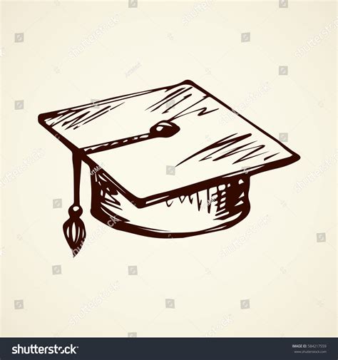 Pencil Drawing Graduation Cap Images Stock Photos Vectors Shutterstock