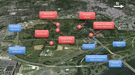 Printable Map Of Arlington Cemetery