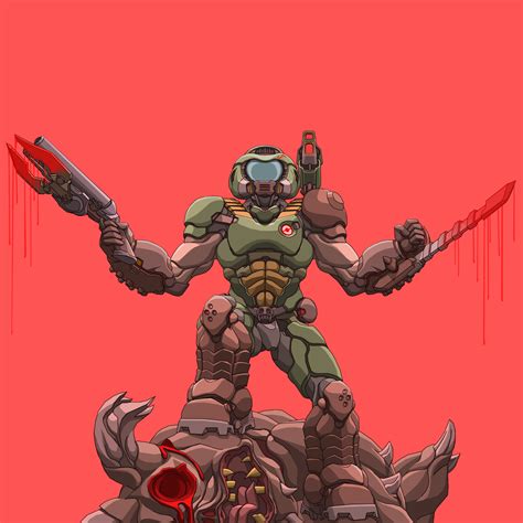 Here Have A Doom Slayer Doodle Just Because I Like You 3 Doom Know Your Meme