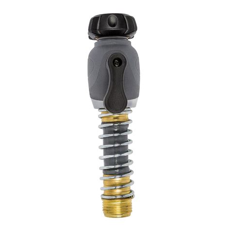 It can withstand water pressure of 12 bars, up to 113 degrees f. Gilmour Single Flex Connect Shut-Off Hose Adapter-50305HD ...