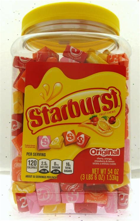 Starburst Original Chewy Candy American 3 Lbs 6 Oz Container