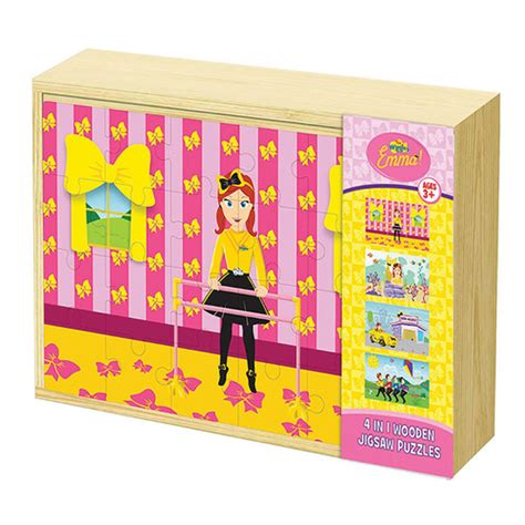 Thewiggles 4 In 1 The Wiggles Emma Wooden Puzzle Temple And Webster